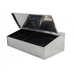 Καφεκούτι inox 2 θέσεων 28x15x9εκ.