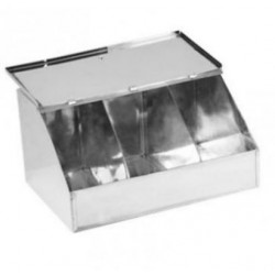 Καφεκούτι γίγας inox 3 θέσεων 33x23x17εκ.