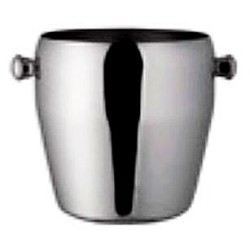 Παγοδοχείο ανοξείδωτο 18/10 με χερούλια μπίλια 0.4L