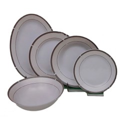 Πιάτο φαγητού πορσελάνης 23,5εκ.