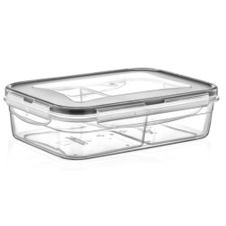 Φαγητοδοχείο πλαστικό 2 θέσεων 21x14,5x6εκ. 1L