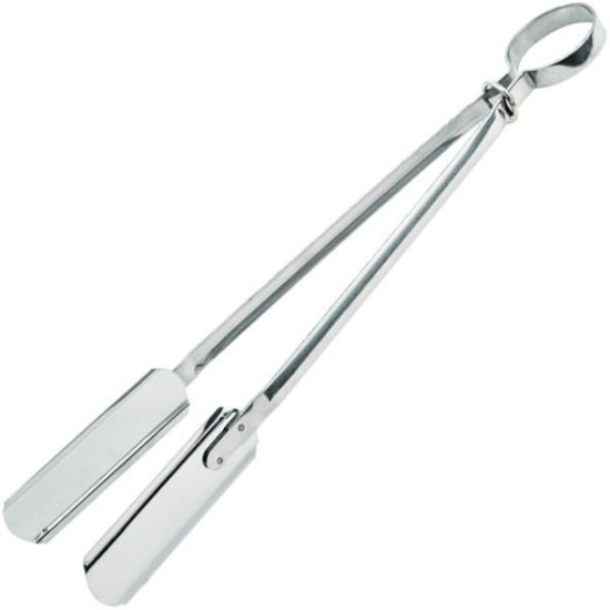 Λαβίδα BBQ στενή ανοξείδωτη AISI 430 38εκ.
