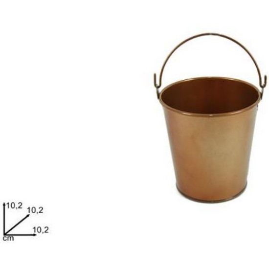 Κουβαδάκι πάγου ανοξείδωτο copper 10,5x10,5x10,5εκ.