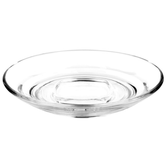 Πιάτο για φλυτζάνι εσπρέσσο γυάλινο 12εκ.