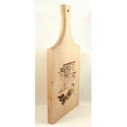 Βάση κοπής ξύλινη ελληνική Α' μεγάλη 38(27)x19x1,8εκ.