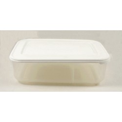 Φαγητοδοχείο πλαστικό ορθογώνιο 2 θέσεων 21x14,5x6,4εκ. 915ml/485ml