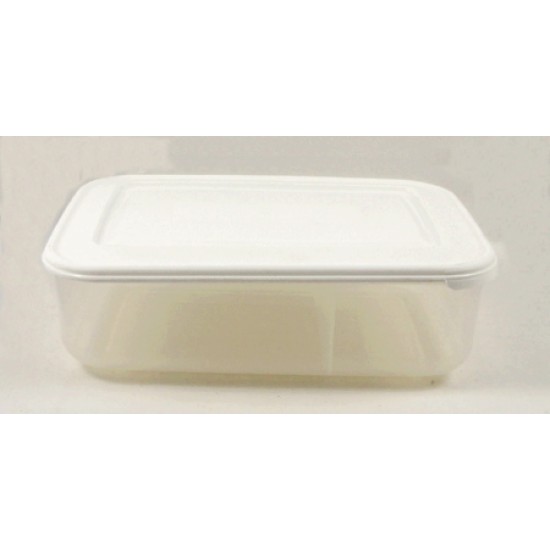 Φαγητοδοχείο πλαστικό ορθογώνιο 2 θέσεων 21x14,5x6,4εκ. 915ml/485ml
