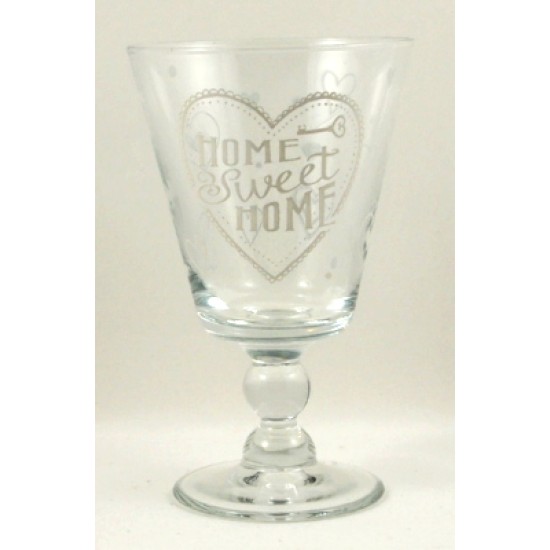 Σετ 3 ποτήρια κρασιού κολονάτα 220ml LOVE HOME 