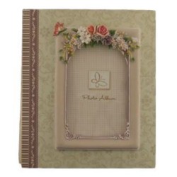 Άλμπουμ κρεμ με λουλούδια 10x15εκ.