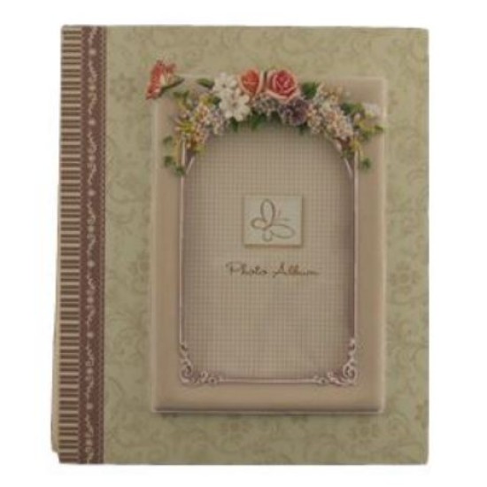 Άλμπουμ κρεμ με λουλούδια 10x15εκ.