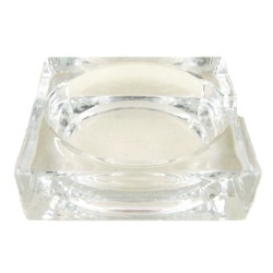 Σταχτοδοχείο γυάλινο τετράγωνο 13x13x4εκ. Viva