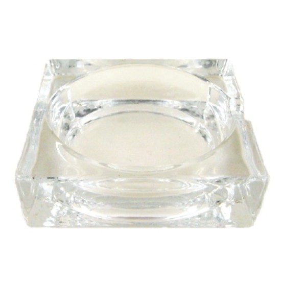 Σταχτοδοχείο γυάλινο τετράγωνο 13x13x4εκ. Viva