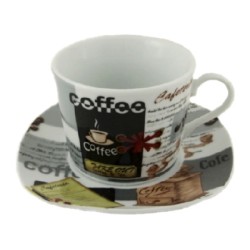 Σετ 6 φλυτζάνια τσαγιού μηχανή-καφέ 230cc