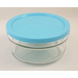 Φαγητοδοχείο γυάλινο με πλαστικό καπάκι 12x6εκ.