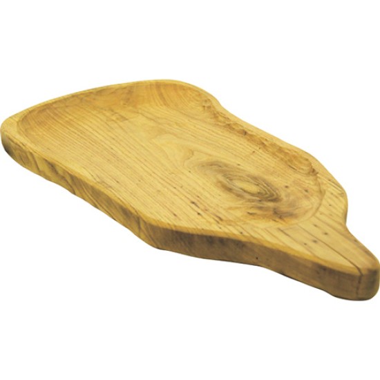 Πιατέλα ξύλο καστανιά σκαμένη με χερούλι 52x25εκ.