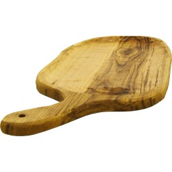 Πιατέλα ξύλο καστανιά σκαμένη με χερούλι 58x28εκ.