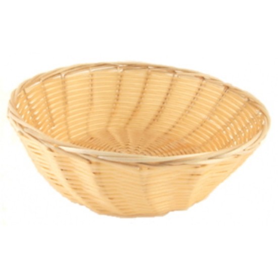Ψωμιέρα-καλαθάκι πολυπροπυλένιο στρόγγυλη πλεκτή 21x6,5εκ.