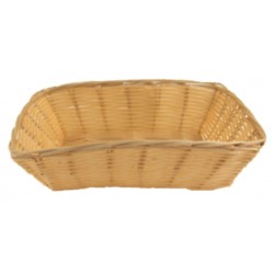 Ψωμιέρα-καλαθάκι πολυπροπυλένιο ορθογώνια πλεκτή 23x15x7εκ.