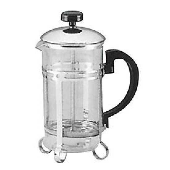 Καφετιέρα με έμβολο inox/γυαλί 300ml