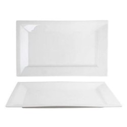 Πιατέλα πορσελάνη λευκή 36x22εκ. GRAN