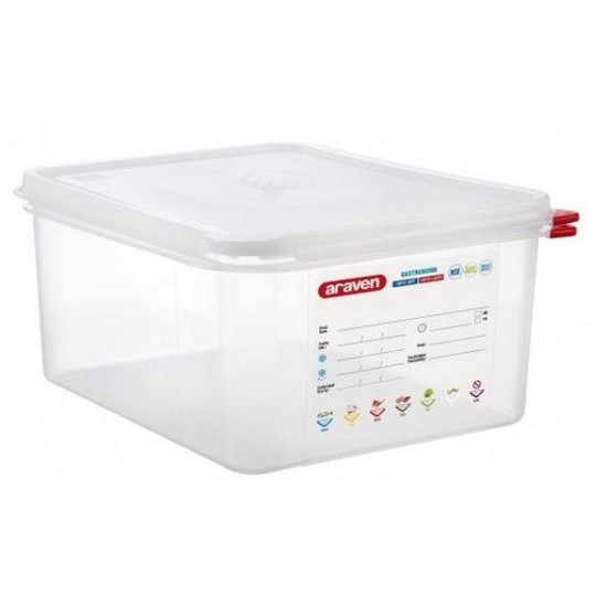 Φαγητοδοχείο PP GN 1/2 32,5x26,5x15εκ. 10L Hermet