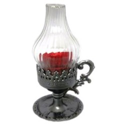 Καντήλι ζάμα με γυάλινη λάμπα 12x22,5εκ.