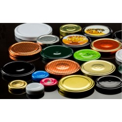 Σετ 10 καπάκια βάζου μεταλλικά Φ82 Βουλγαρίας