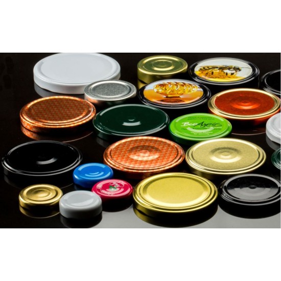 Σετ 10 καπάκια βάζου μεταλλικά Φ82 Βουλγαρίας