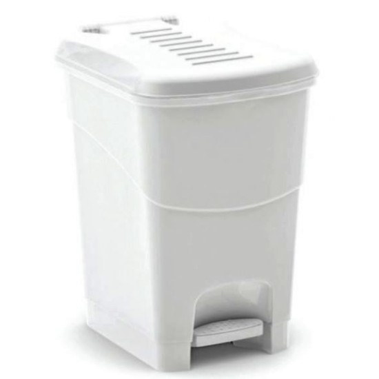 Πεντάλ μπάνιου πλαστικό λευκό 19x24x28 10L Koral Bin