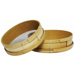 Κόσκινο για τραχανά ξύλινο με σίτα 3χιλ. 38x10εκ.