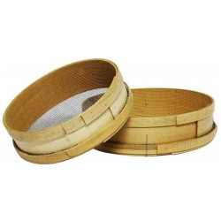 Κόσκινο για τραχανά ξύλινο με σίτα 3χιλ. 35x10εκ.