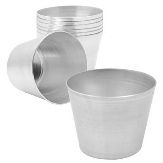 Σετ 12 φόρμες κρεμ καραμελέ αλουμινίου 7x5εκ. ΑΡΓΩ