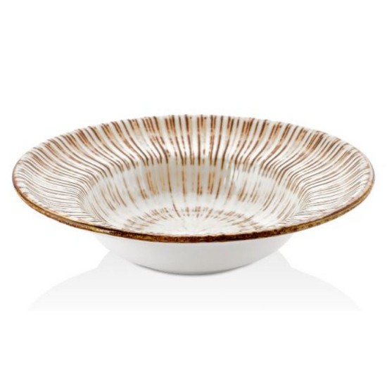 Πιάτο ζυμαρικών πορσελάνης 25εκ. 400cc Legna