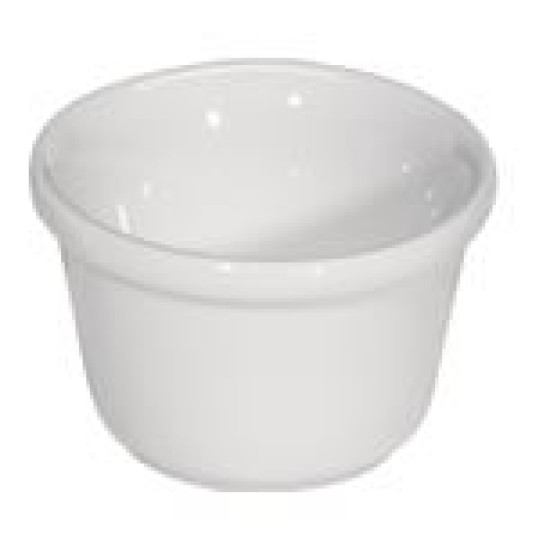 Μπωλ βουτύρου πορσελάνης λευκό στρόγγυλο 7εκ.