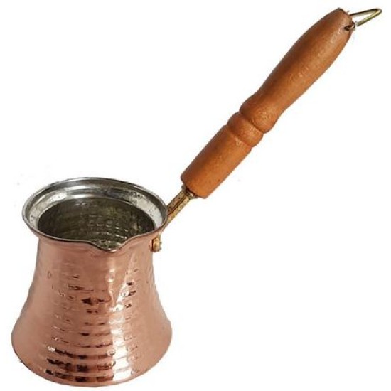 Μπρίκι χάλκινο με ξύλινη λαβή 180ml Νο3