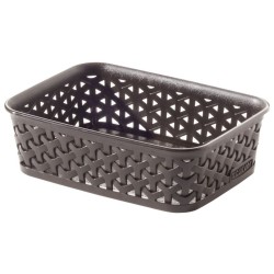 Καλάθι αποθήκευσης rattan καφέ 20x14x6εκ. MyStyle