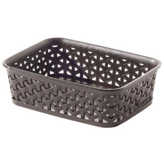 Καλάθι αποθήκευσης rattan καφέ 20x14x6εκ. MyStyle