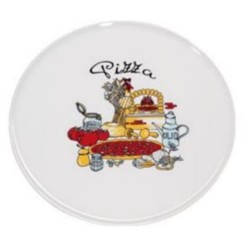 Πιατέλα πίτσας πορσελάνινη ντεκόρ 32εκ. VIENNA