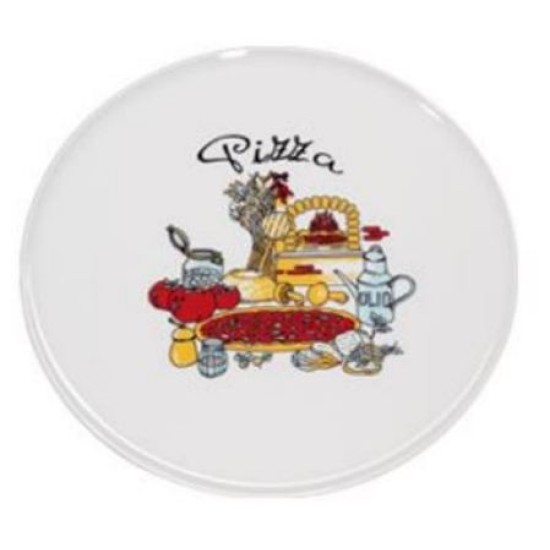 Πιατέλα πίτσας πορσελάνινη ντεκόρ 32εκ. VIENNA