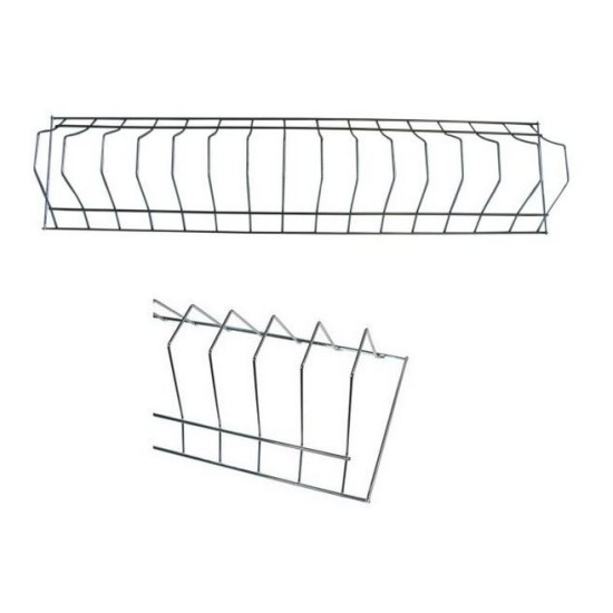 Πιατοθήκη ντουλαπιού νίκελ 70x20,5x14,5εκ.