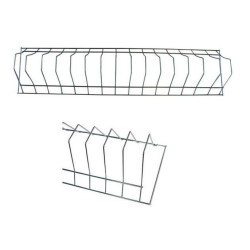 Πιατοθήκη ντουλαπιού νίκελ 80x20,5x14,5εκ.