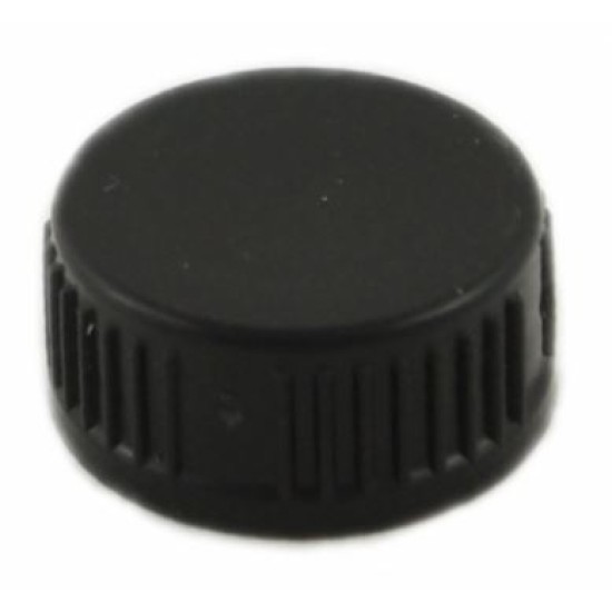 Καπάκι βιδωτό πλαστικό μαύρο 20x12χιλ.