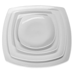 Πιάτο πορσελάνης τετράγωνο λευκό 26εκ. TETRA