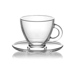 Σετ 6 φλυτζάνια τσαγιού γυάλινα 225ml ROMAS