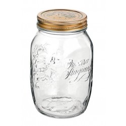 Βάζο γυάλινο με καπάκι 10x17εκ. 1L QUATTRO STAGIONI