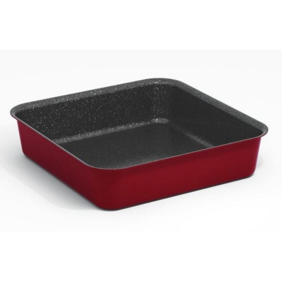 Ταψί αντικολλητικό τετράγωνο 32x8εκ. Electra Granite