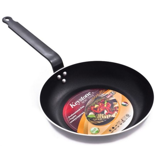 Τηγάνι επαγγελματικό με μεταλλική χειρολαβή 3mm 32x6,2εκ.