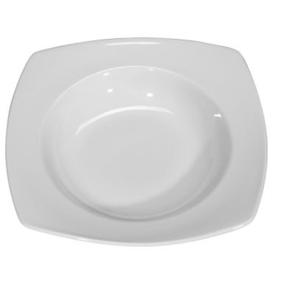 Πιάτο πορσελάνης βαθύ τετράγωνο λευκό 22x22εκ. TETRA