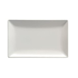 Πιατέλα τετράγωνη άσπρη ματ 25x15εκ. Elite