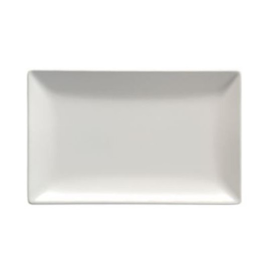 Πιατέλα τετράγωνη άσπρη ματ 25x15εκ. Elite